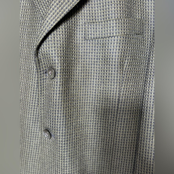 Claiborne Men's Sport Coat Jacket size 43 L 65% Wool 35 % Alpaca Brown Black - Picture 4 of 13